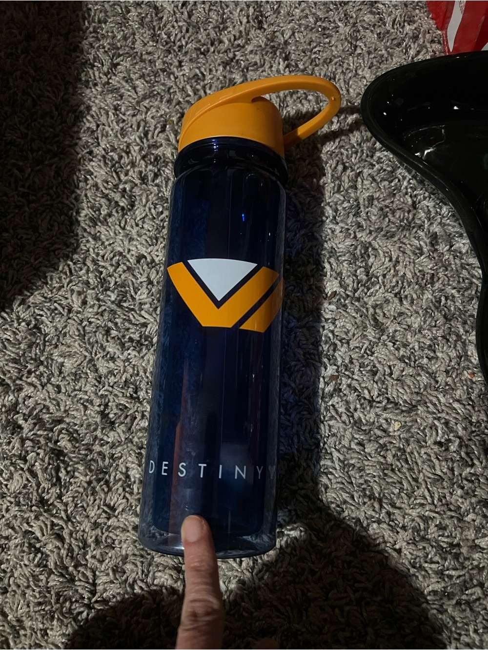 Destiny Blue & Orange Water Bottle with Carry Handle